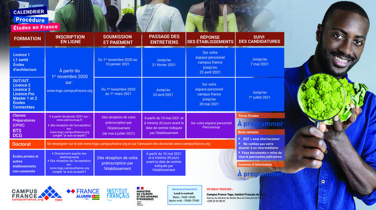 Calendrier Campus France Senegal 2022  Calendrier Juin